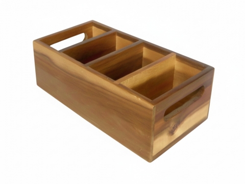 Vietnam acacia desktop organizer